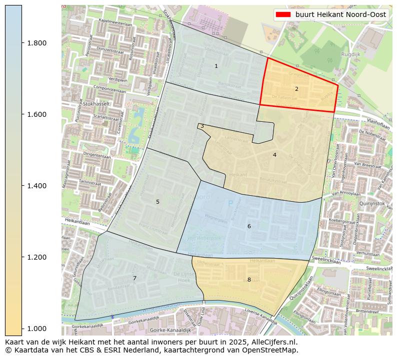 Afbeelding van de buurt Heikant Noord-Oost op de kaart.