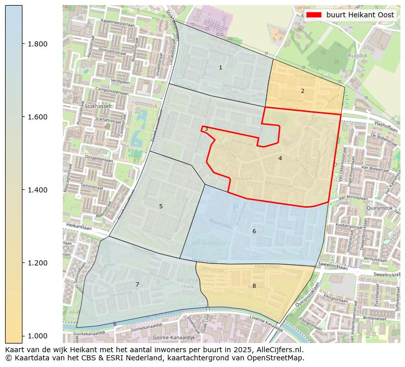 Afbeelding van de buurt Heikant Oost op de kaart.