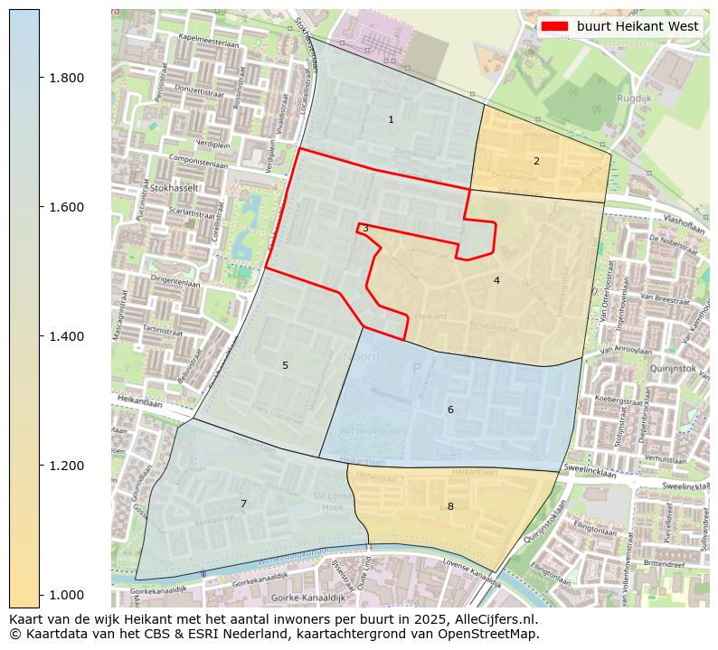 Afbeelding van de buurt Heikant West op de kaart.