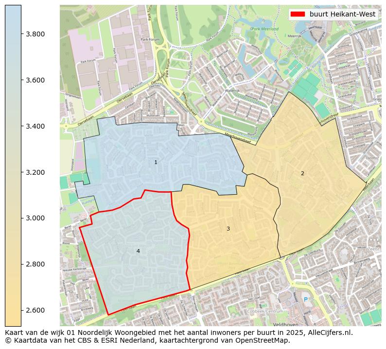 Afbeelding van de buurt Heikant-West op de kaart.
