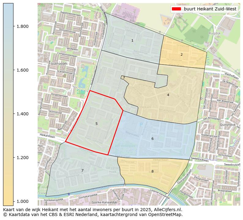 Afbeelding van de buurt Heikant Zuid-West op de kaart.