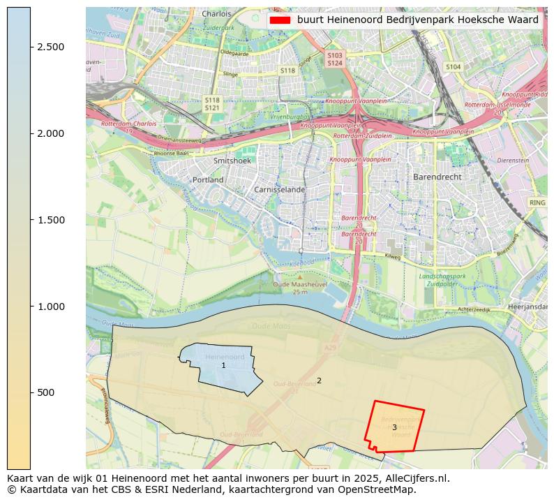 Afbeelding van de buurt Heinenoord Bedrijvenpark Hoeksche Waard op de kaart.