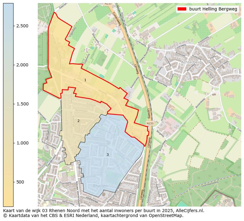 Afbeelding van de buurt Helling Bergweg op de kaart.