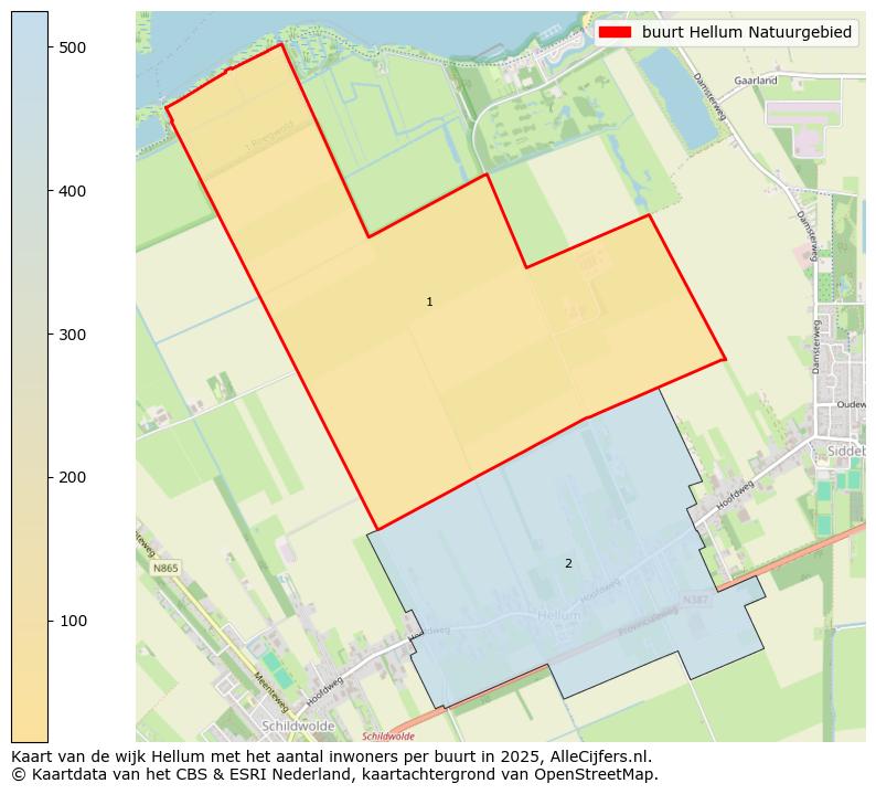 Afbeelding van de buurt Hellum Natuurgebied op de kaart.