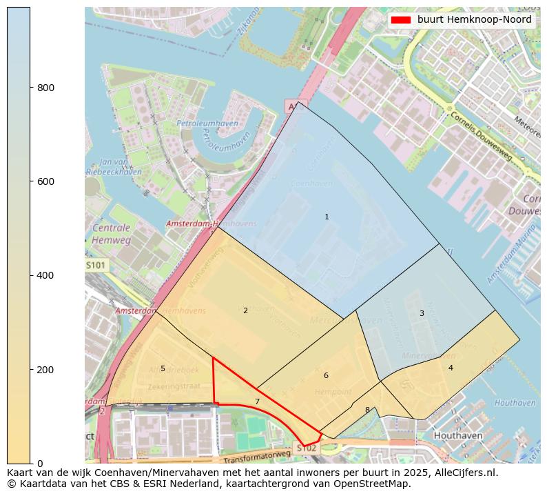 Afbeelding van de buurt Hemknoop-Noord op de kaart.