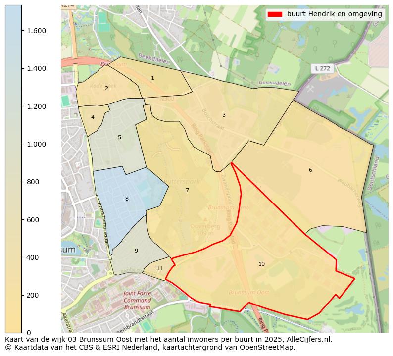 Afbeelding van de buurt Hendrik en omgeving op de kaart.