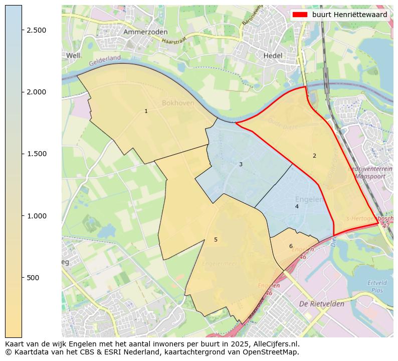 Afbeelding van de buurt Henriëttewaard op de kaart.