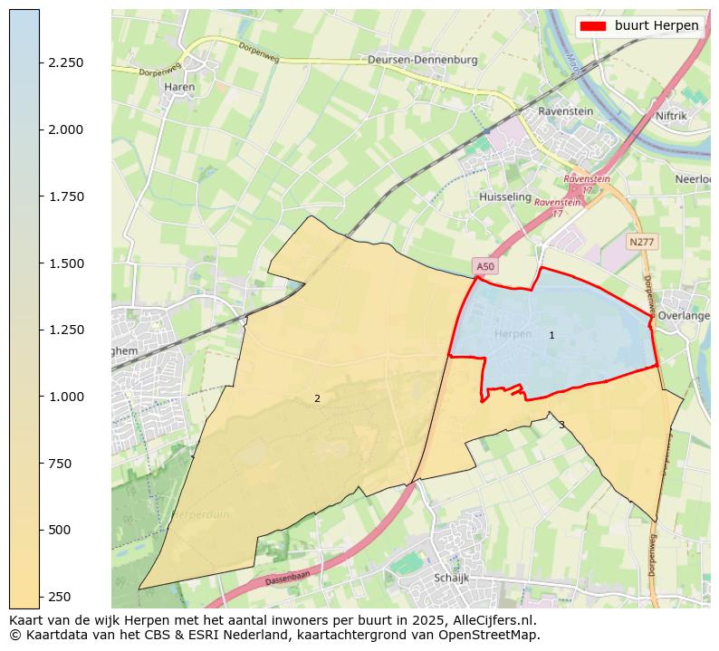 Afbeelding van de buurt Herpen op de kaart.