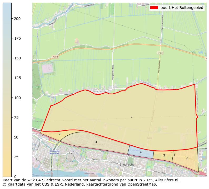 Afbeelding van de buurt Het Buitengebied op de kaart.