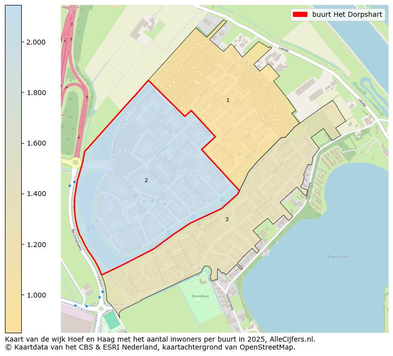 Afbeelding van de buurt Het Dorpshart op de kaart.