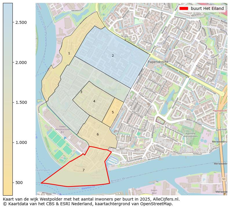 Afbeelding van de buurt Het Eiland op de kaart.