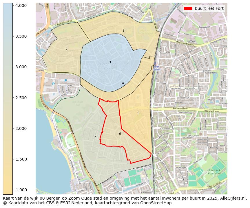 Afbeelding van de buurt Het Fort op de kaart.