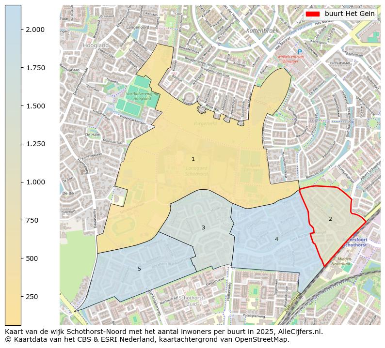 Afbeelding van de buurt Het Gein op de kaart.