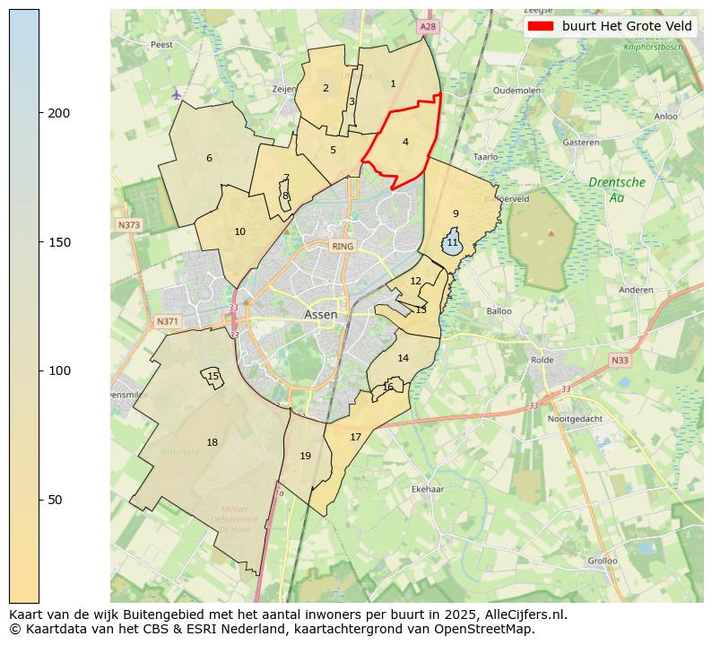 Afbeelding van de buurt Het Grote Veld op de kaart.