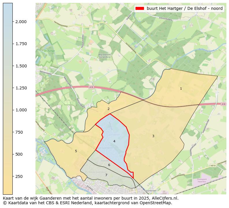 Afbeelding van de buurt Het Hartger / De Elshof - noord op de kaart.