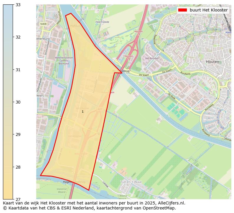Afbeelding van de buurt Het Klooster op de kaart.