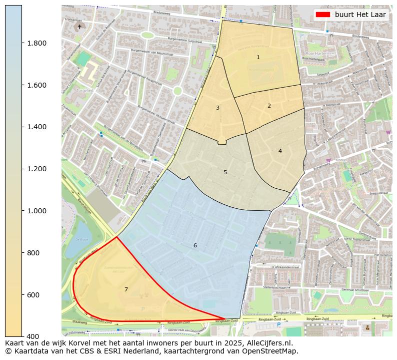 Afbeelding van de buurt Het Laar op de kaart.