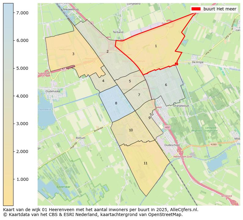 Afbeelding van de buurt Het meer op de kaart.