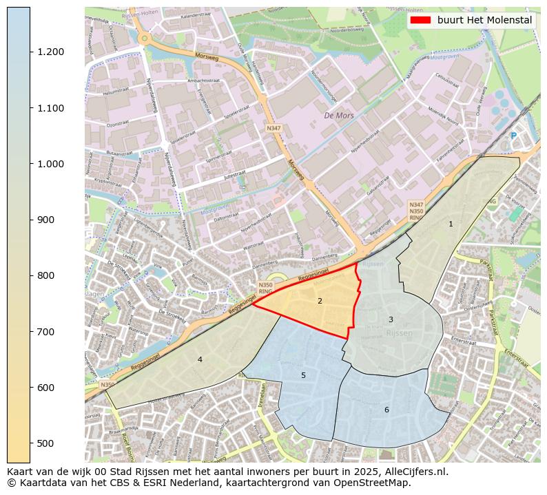 Afbeelding van de buurt Het Molenstal op de kaart.