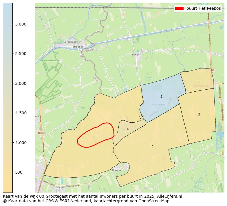 Afbeelding van de buurt Het Peebos op de kaart.