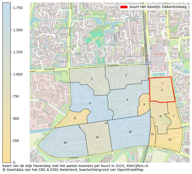 Afbeelding van de buurt Het Ravelijn Ziekenhuisweg op de kaart.