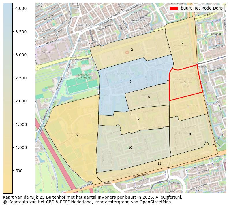 Afbeelding van de buurt Het Rode Dorp op de kaart.