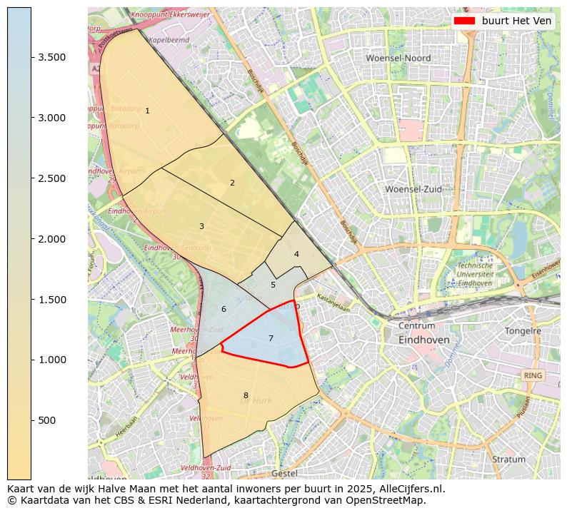 Afbeelding van de buurt Het Ven op de kaart.