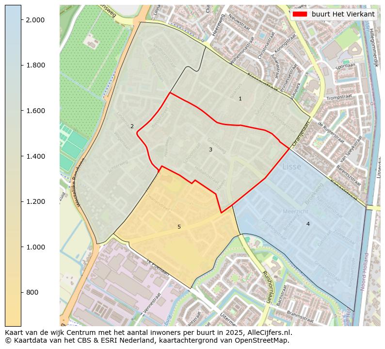 Afbeelding van de buurt Het Vierkant op de kaart.