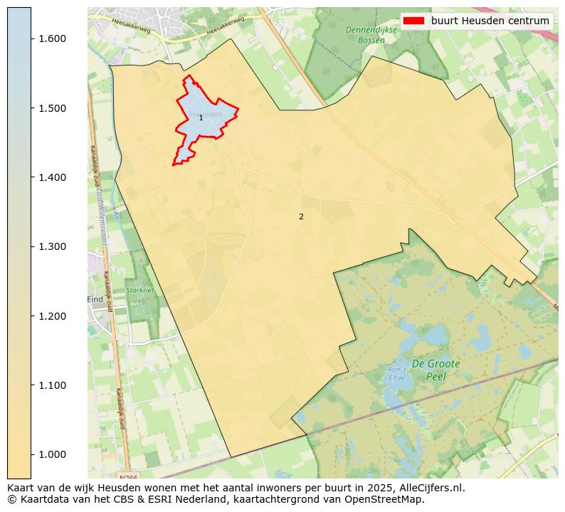 Afbeelding van de buurt Heusden centrum op de kaart.