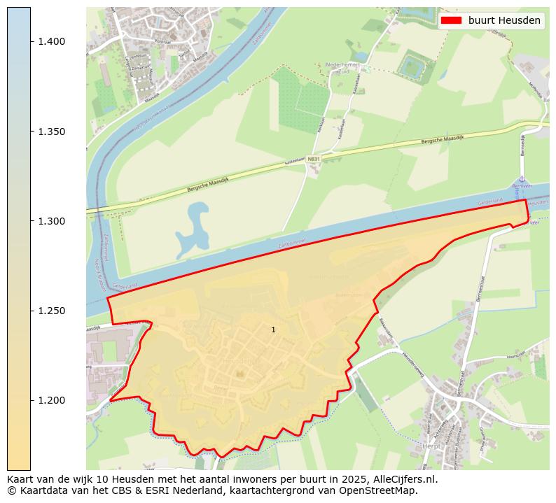 Afbeelding van de buurt Heusden op de kaart.