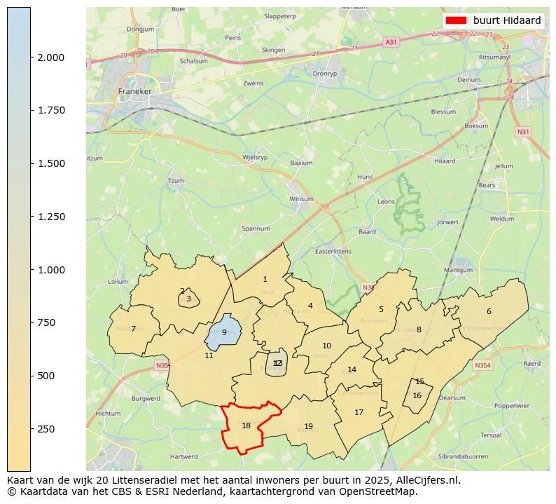 Afbeelding van de buurt Hidaard op de kaart.