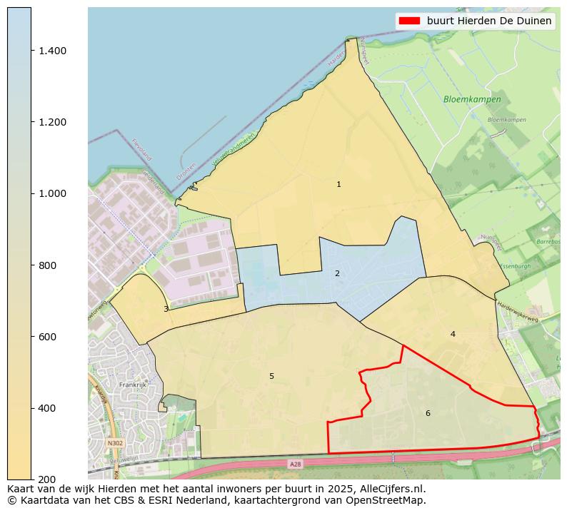 Afbeelding van de buurt Hierden De Duinen op de kaart.