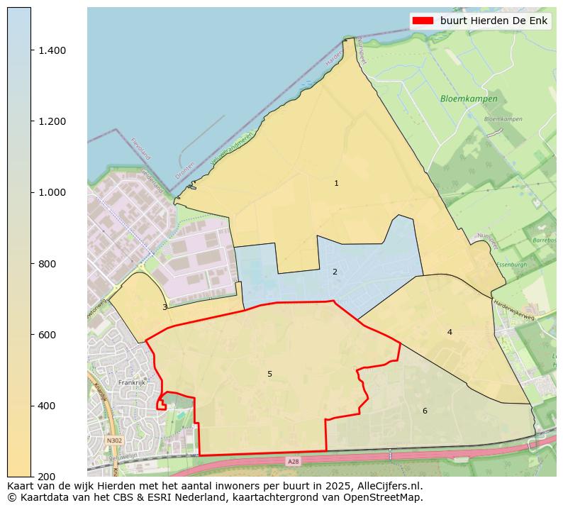 Afbeelding van de buurt Hierden De Enk op de kaart.