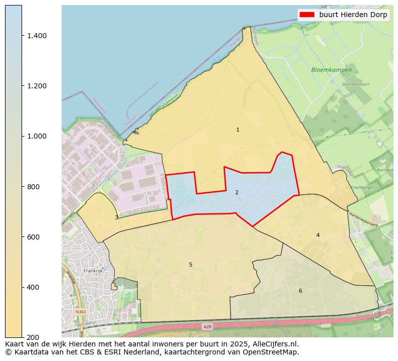 Afbeelding van de buurt Hierden Dorp op de kaart.