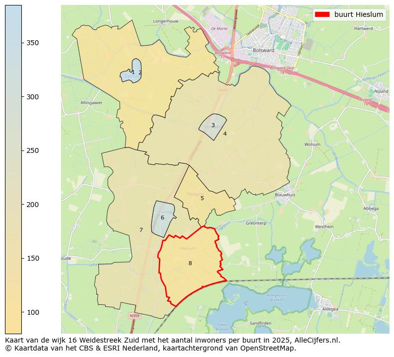 Afbeelding van de buurt Hieslum op de kaart.