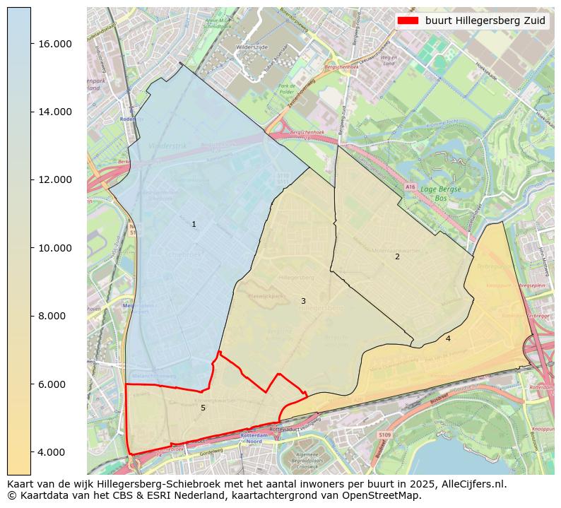 Afbeelding van de buurt Hillegersberg Zuid op de kaart.