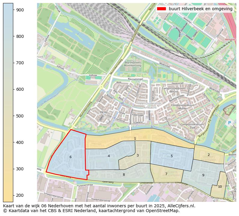 Afbeelding van de buurt Hilverbeek en omgeving op de kaart.