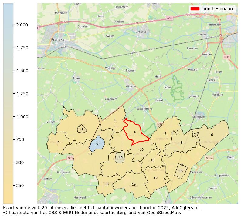 Afbeelding van de buurt Hinnaard op de kaart.