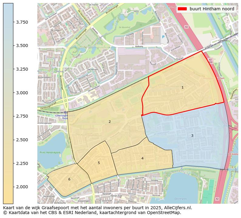 Afbeelding van de buurt Hintham noord op de kaart.