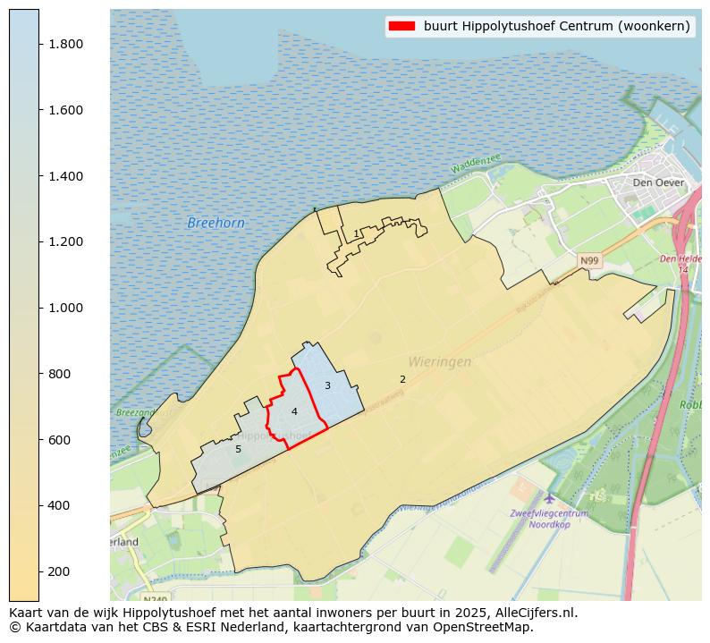 Afbeelding van de buurt Hippolytushoef Centrum (woonkern) op de kaart.