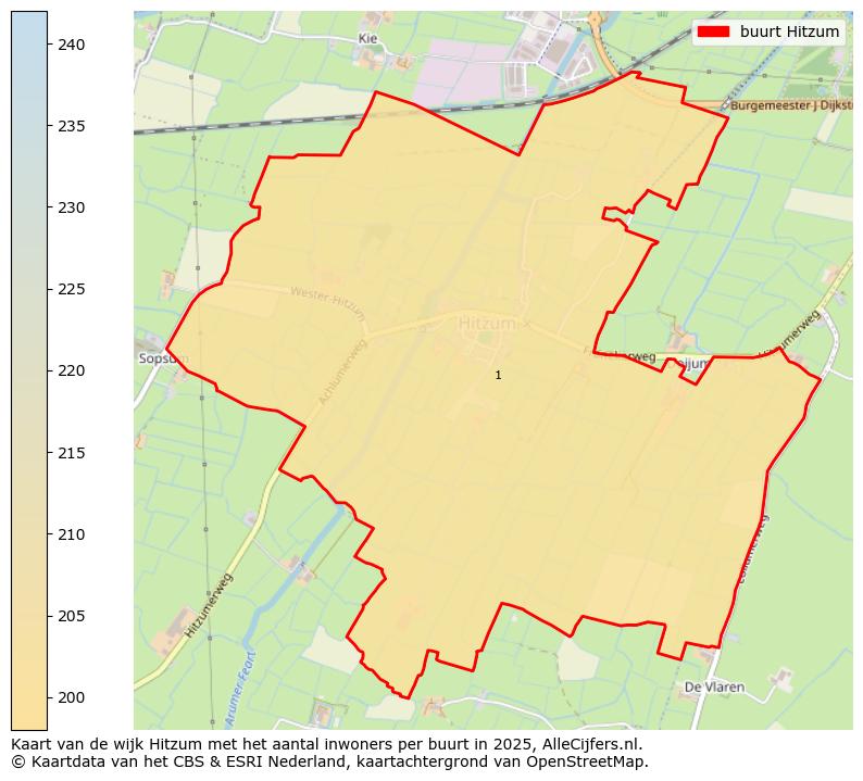 Afbeelding van de buurt Hitzum op de kaart.
