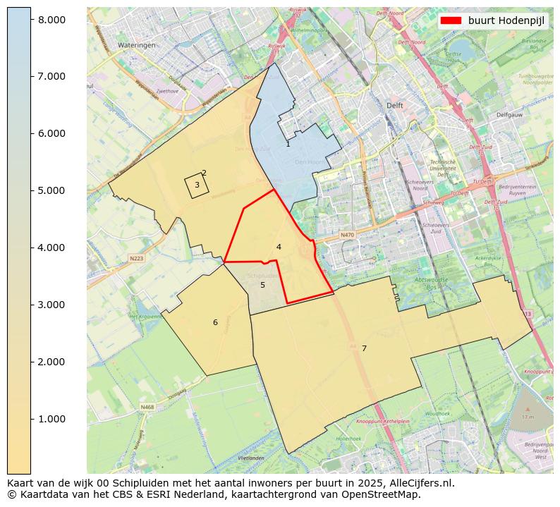 Afbeelding van de buurt Hodenpijl op de kaart.