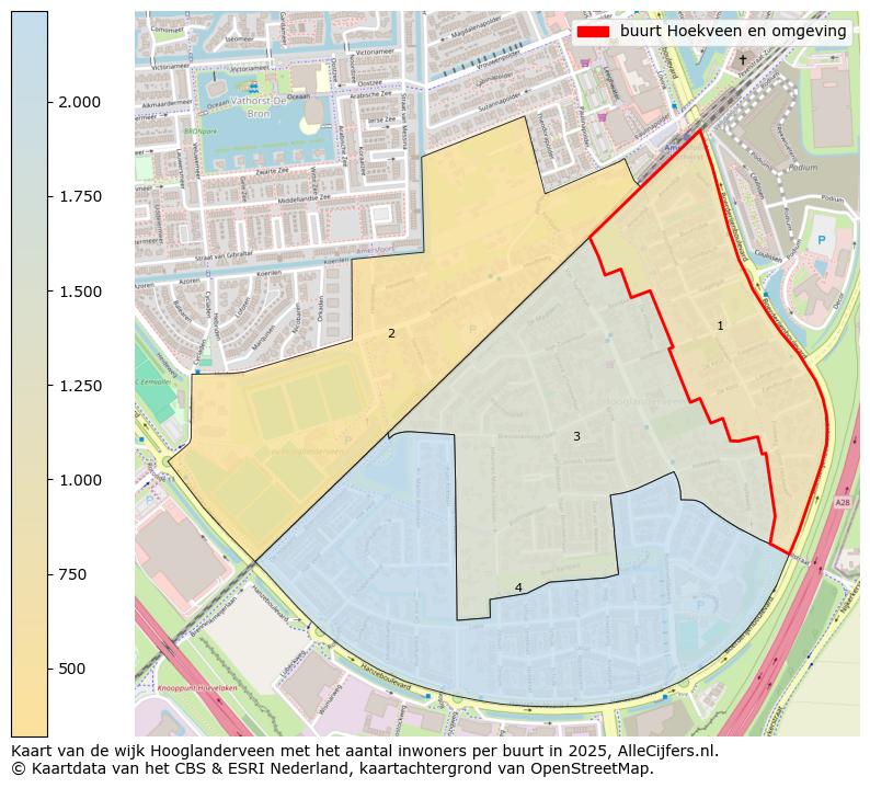 Afbeelding van de buurt Hoekveen en omgeving op de kaart.