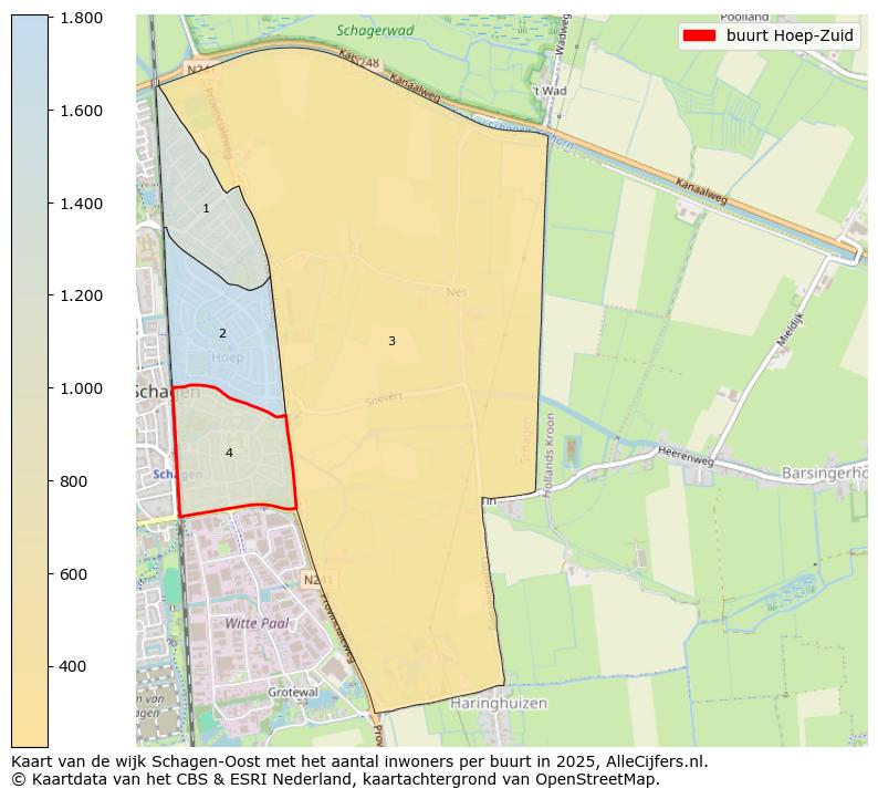 Afbeelding van de buurt Hoep-Zuid op de kaart.