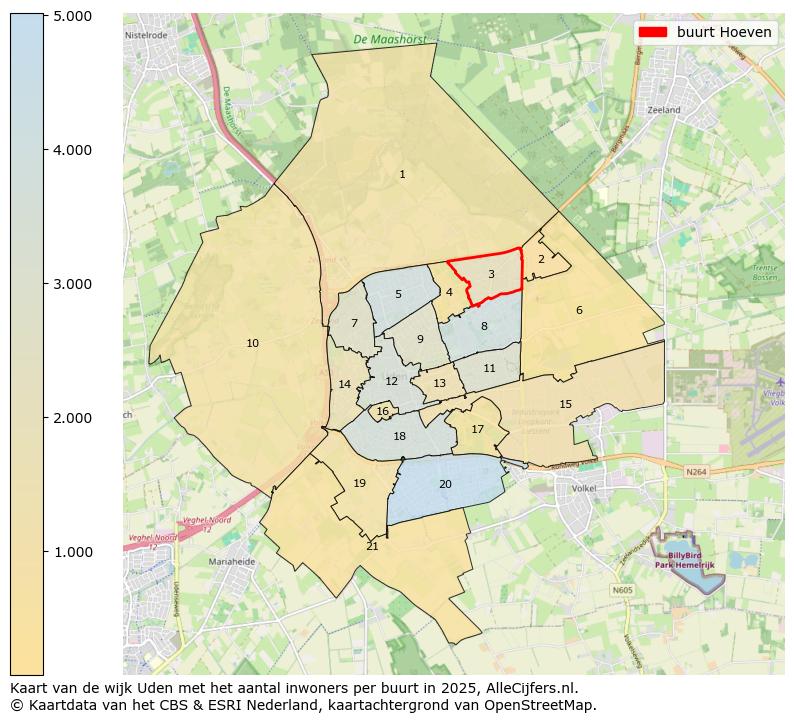 Afbeelding van de buurt Hoeven op de kaart.