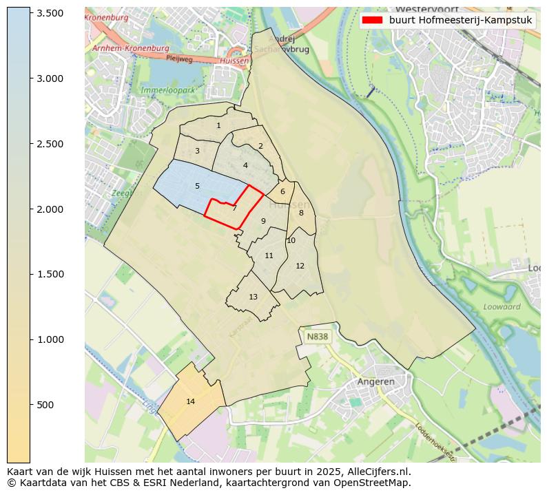 Afbeelding van de buurt Hofmeesterij-Kampstuk op de kaart.