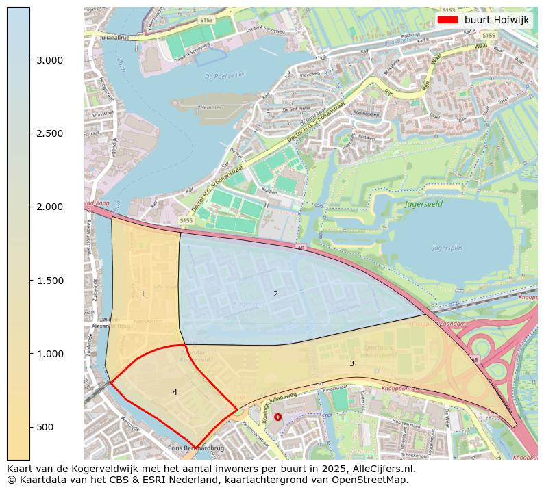 Afbeelding van de buurt Hofwijk op de kaart.