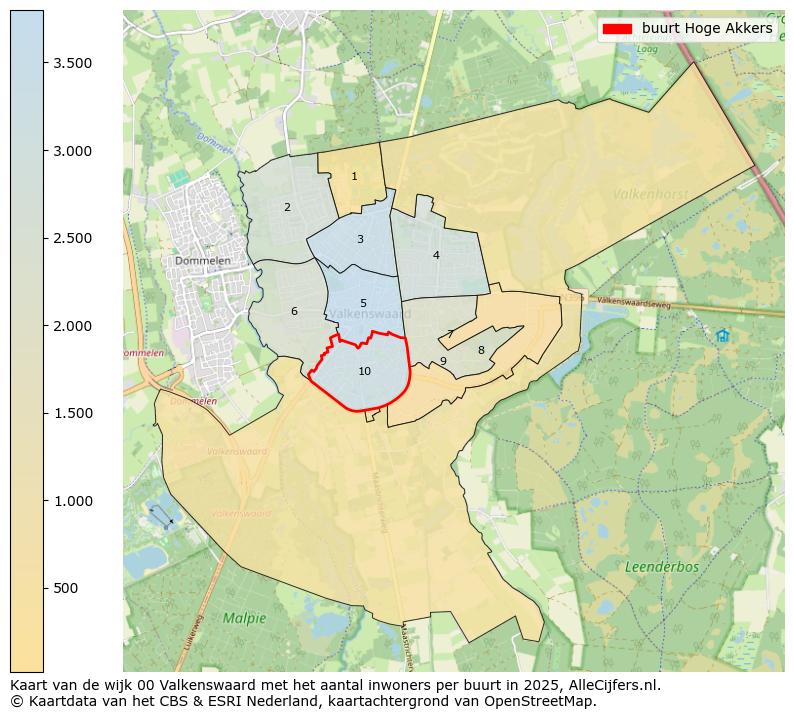 Afbeelding van de buurt Hoge Akkers op de kaart.