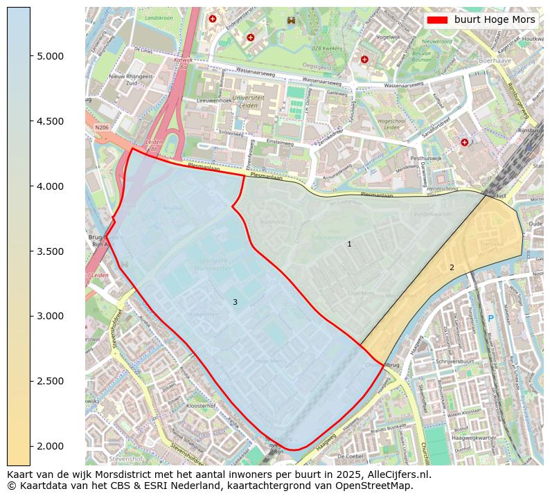 Afbeelding van de buurt Hoge Mors op de kaart.