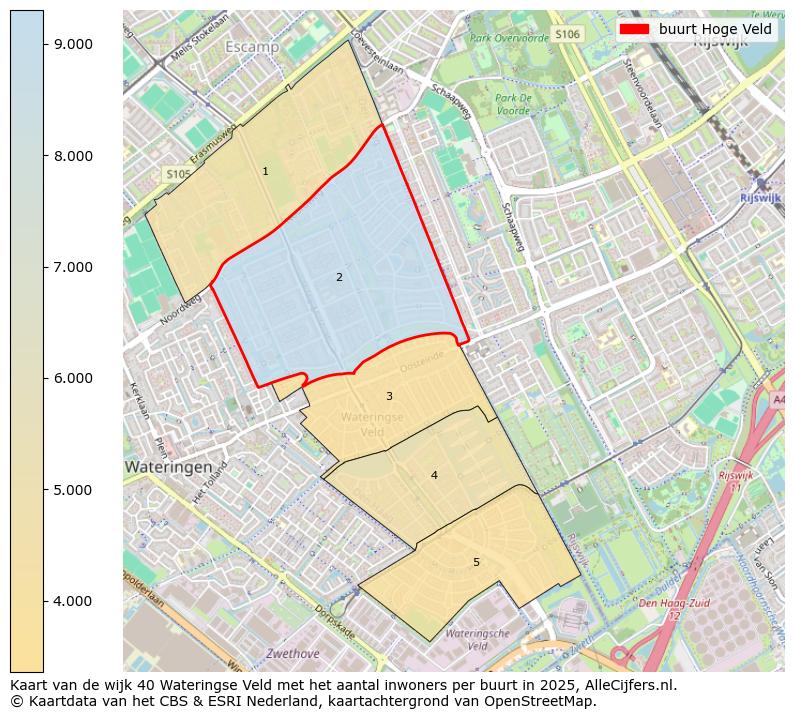Afbeelding van de buurt Hoge Veld op de kaart.